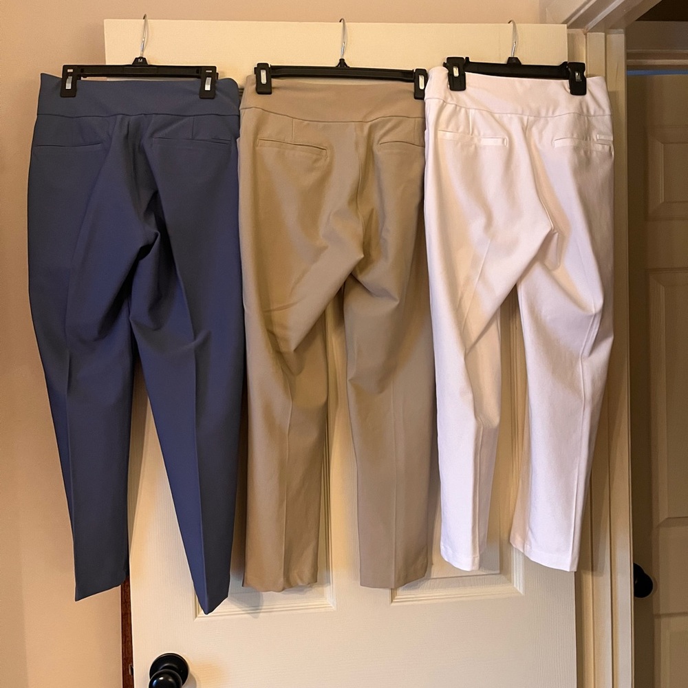 Adidas womens golf pull on ankle pant, stretchy and comfy